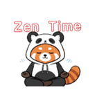 パンダになりたいレッサーパンダ英語ver2（個別スタンプ：10）