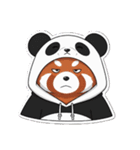 パンダになりたいレッサーパンダ英語ver2（個別スタンプ：13）