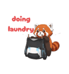 パンダになりたいレッサーパンダ英語ver2（個別スタンプ：14）