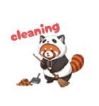 パンダになりたいレッサーパンダ英語ver2（個別スタンプ：15）