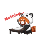 パンダになりたいレッサーパンダ英語ver2（個別スタンプ：16）