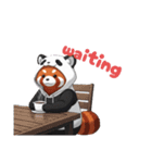 パンダになりたいレッサーパンダ英語ver2（個別スタンプ：17）