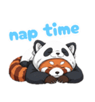 パンダになりたいレッサーパンダ英語ver2（個別スタンプ：18）