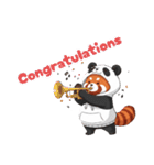 パンダになりたいレッサーパンダ英語ver2（個別スタンプ：20）