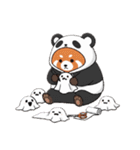 パンダになりたいレッサーパンダ英語ver2（個別スタンプ：24）