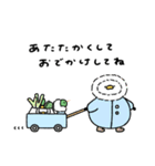 へんてこなアヒルのまったりな冬（個別スタンプ：3）