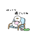 へんてこなアヒルのまったりな冬（個別スタンプ：12）