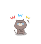 笑い多めあいさつ◎ちびっこくまさん #1（個別スタンプ：4）