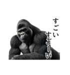 【テキトー】イケメンゴリラ（個別スタンプ：16）