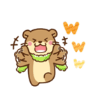 コツメカワウソ♡お正月(年末年始)再販（個別スタンプ：32）