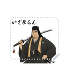 上杉 謙信 戦国 時代 古典 武士 刀 (文字)（個別スタンプ：22）