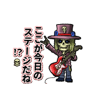 アンデッド動く⚰️スケルタル・ギタリスト（個別スタンプ：3）