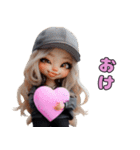 ❤️金髪帽子ギャル3❤️～好きぴ＆友達編❤～（個別スタンプ：2）