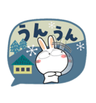 うさぎサン★北欧風 吹き出し 大人（個別スタンプ：23）