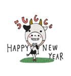 mottoのレト子♡新年の挨拶（リメイク）（個別スタンプ：10）