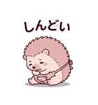 可愛いハリネズミママの気遣い看病スタンプ（個別スタンプ：23）