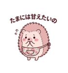 可愛いハリネズミママの気遣い看病スタンプ（個別スタンプ：27）