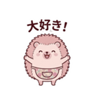 可愛いハリネズミママの気遣い看病スタンプ（個別スタンプ：38）