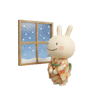 冬と年末年始に使える☆ほぼ白うさぎ（個別スタンプ：30）