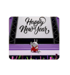 動く 3D擦れうさぎ年末年始2026（個別スタンプ：10）