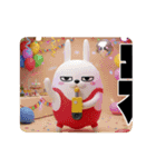 動く 3D擦れうさぎ年末年始2026（個別スタンプ：16）