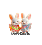 動く気づかいのうさぎスタンプ（個別スタンプ：19）