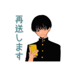 陰キャ学ラン男子★部活返信敬語（個別スタンプ：21）