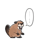 しゃべるビーバー（個別スタンプ：4）