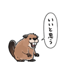 しゃべるビーバー（個別スタンプ：14）