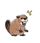 しゃべるビーバー（個別スタンプ：16）