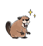 しゃべるビーバー（個別スタンプ：21）