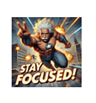 最強アインシュタイン！！【アメコミ風】（個別スタンプ：2）