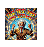 最強アインシュタイン！！【アメコミ風】（個別スタンプ：8）