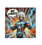 最強アインシュタイン！！【アメコミ風】（個別スタンプ：9）