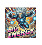 最強アインシュタイン！！【アメコミ風】（個別スタンプ：10）