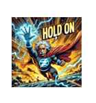 最強アインシュタイン！！【アメコミ風】（個別スタンプ：11）