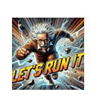 最強アインシュタイン！！【アメコミ風】（個別スタンプ：12）