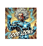 最強アインシュタイン！！【アメコミ風】（個別スタンプ：13）