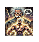 最強アインシュタイン！！【アメコミ風】（個別スタンプ：16）