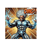 最強アインシュタイン！！【アメコミ風】（個別スタンプ：18）