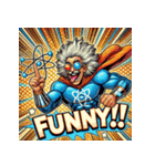 最強アインシュタイン！！【アメコミ風】（個別スタンプ：19）