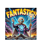 最強アインシュタイン！！【アメコミ風】（個別スタンプ：21）