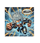 最強アインシュタイン！！【アメコミ風】（個別スタンプ：23）