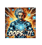 最強アインシュタイン！！【アメコミ風】（個別スタンプ：30）