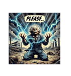 最強アインシュタイン！！【アメコミ風】（個別スタンプ：39）