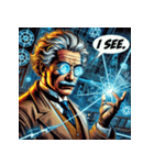 最強アインシュタイン！！【アメコミ風】（個別スタンプ：40）