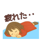 【冬】毎日使えるかわいい女の子スタンプ（個別スタンプ：10）
