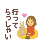 【冬】毎日使えるかわいい女の子スタンプ（個別スタンプ：12）