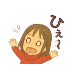 【冬】毎日使えるかわいい女の子スタンプ（個別スタンプ：32）