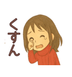 【冬】毎日使えるかわいい女の子スタンプ（個別スタンプ：33）